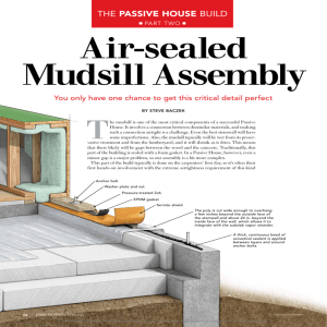 Air-sealed Mudsill Assembly