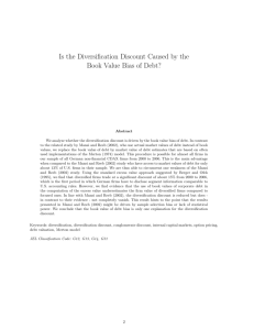 Is the Diversification Discount Caused by the Book Value Bias of