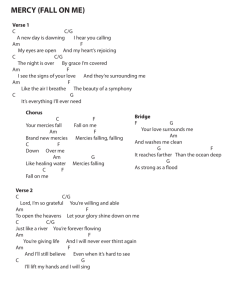 Mercy (Fall On Me) Chord charts