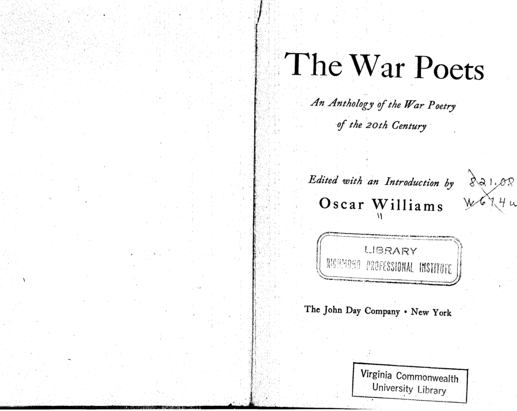 war poet