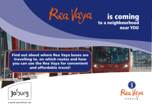 Rea Vaya launches new services