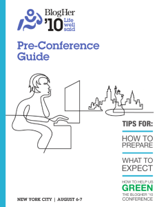 Pre-Conference Guide