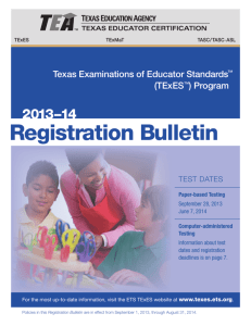 Registration Bulletin - ETS