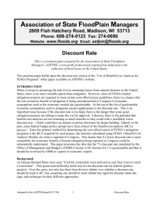 Discount Rate - The Association of State Floodplain Managers
