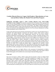 Statements - Cordoba Minerals Corp.