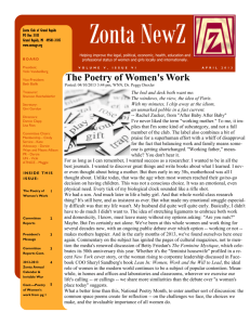 The Poetry of Women's Work - Zonta Club of Grand Rapids