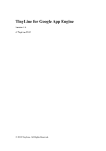 TinyLine for Google App Engine
