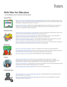 Web Sites for Educators