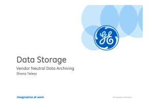 Data Storage - GE Measurement & Control