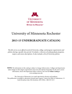 University of Minnesota Rochester