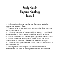 Study Guide Physical Geology Exam 3