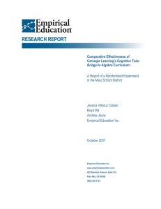 Report - Empirical Education Inc.