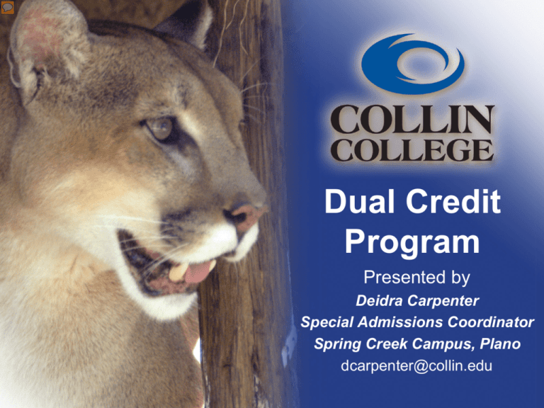 Dual Credit Information