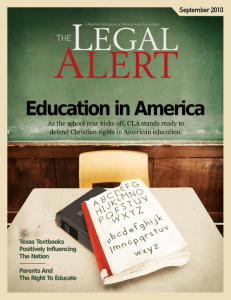 Early American Schools - Christian Law Association