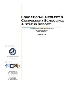 Educational Neglect & Compulsory Schooling