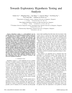 Towards Exploratory Hypothesis Testing and Analysis