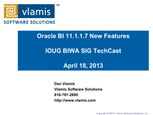 Oracle BI 11.1.1.5 Released OBIEE 11g Changes and New Features