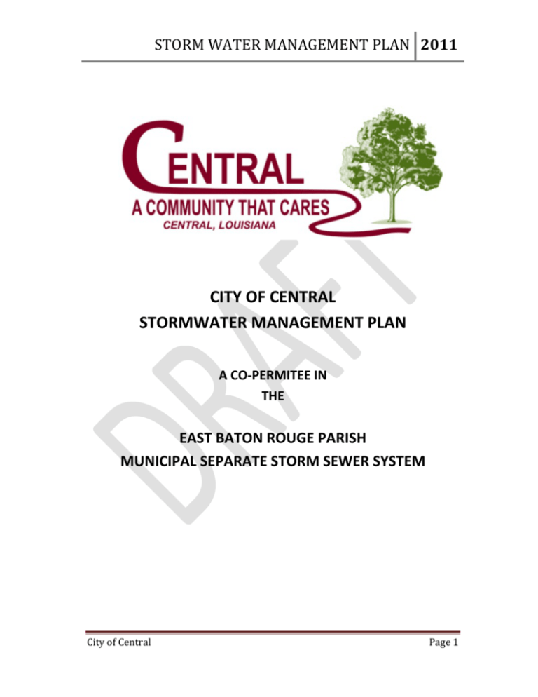 Storm Water Management Plan Example