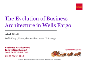 The Evolution of Business Architecture in Wells Fargo