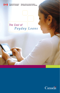 The Cost of Payday Loans