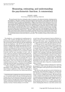 Measuring, estimating, and understanding the psychometric function