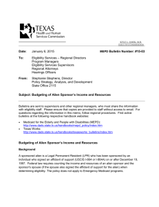 MEPD 15-03 - Texas Department of Aging and Disability Services