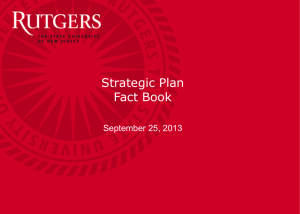 Strategic Plan Fact Book - University Strategic Plan