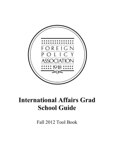 International Affairs Grad School Guide