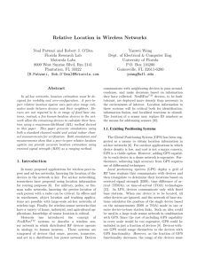 Relative Location in Wireless Networks