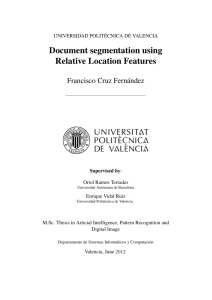 Document segmentation using Relative Location Features