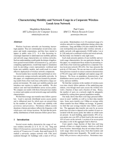 Characterizing Mobility and Network Usage in a Corporate Wireless