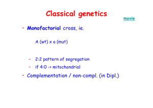Classical genetics