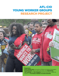 AFL-CIO YOung WOrker grOups reseArCh prOjeCt