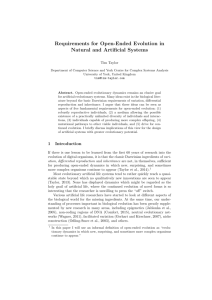 Requirements for Open-Ended Evolution in Natural and Artificial