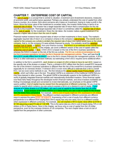 CHAPTER 7. ENTERPRISE COST OF CAPITAL