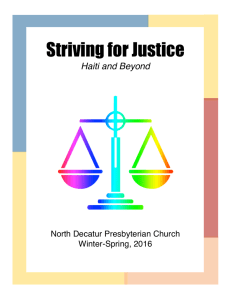 Striving for Justice - North Decatur Presbyterian Church