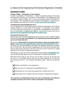 LCS Engineering Program Registration Checklist