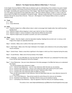 Method 2 - The Chapter Summary Method of Bible Study (P