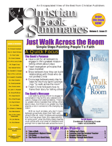 Just Walk Across the Room - Christian Book Summaries