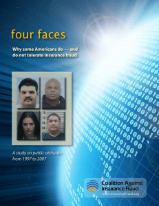 four faces - Coalition Against Insurance Fraud
