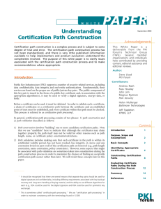 Understanding Certification Path Construction