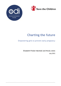 Charting the future: empowering girls to prevent early pregnancy