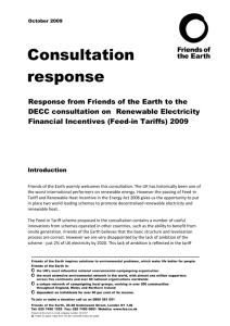 Feed-in tariff cons response