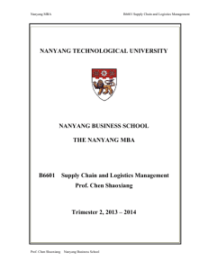 B6601 - Nanyang Technological University