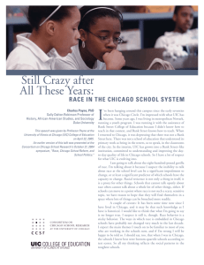 Still Crazy after All These Years - UChicago Consortium on School