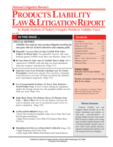 in this issue - National Litigation Bureau