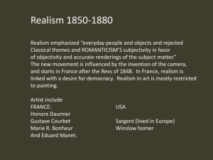 Realism 1850-1880