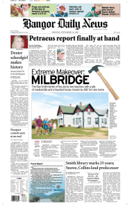 September 10, 2007 - Bangor Daily News