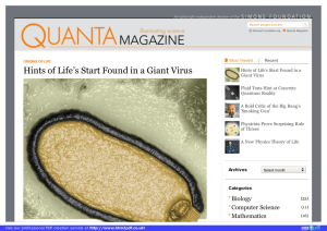 Were Giant Viruses the First Life on Earth? | Simons Foundation