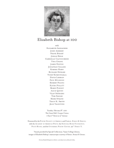 Elizabeth Bishop at 100 - Poetry Society of America